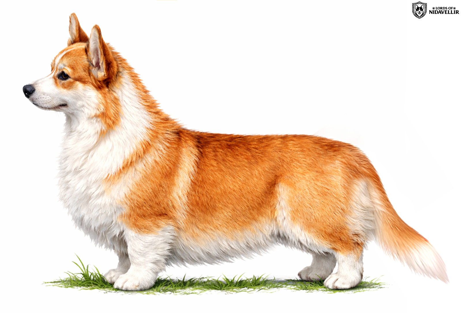 Ogon długi zakończony białą końcówką